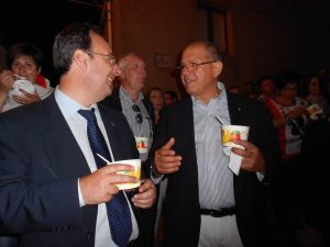 il sindaco di Gangi Giuseppe ferrarello con Mario Indovina, fiduciario della condotta Slow Food di Palermo
