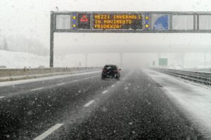 neve sulle autostrade