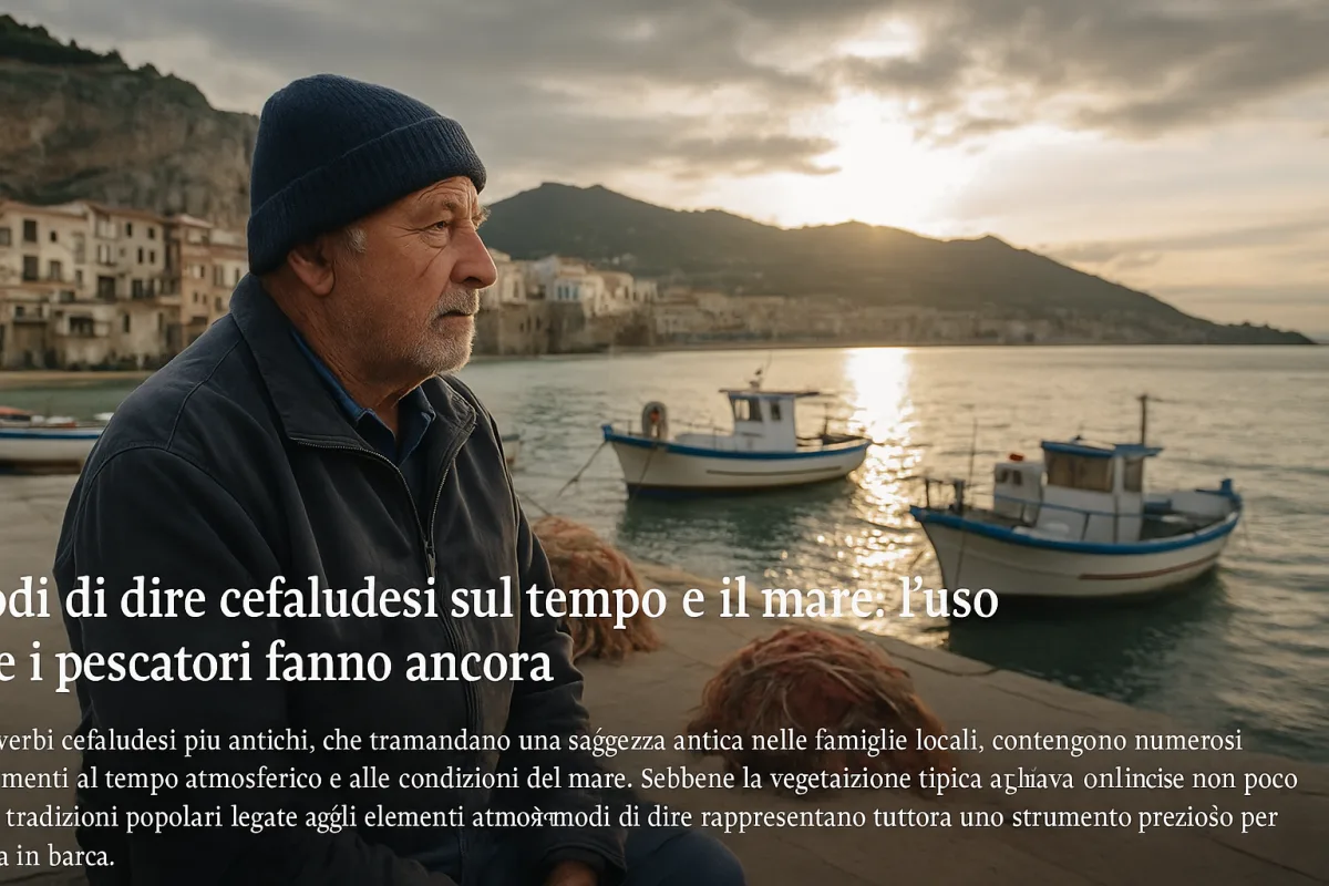 Modi di dire cefaludesi sul tempo e il mare: l'uso che i pescatori fanno ancora