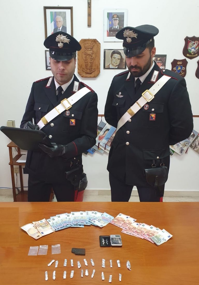 Gangi: carabinieri arrestano un uomo per detenzione ai fini di spaccio di sostanze stupefacenti