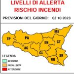Protezione Civile Sicilia: preallerta rischio incendi e ondate di calore anche in provincia di Palermo